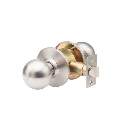 Satin Stainless Steel Standard Duty Commercial Cylindrical Passage Hall/Closet Door Knob